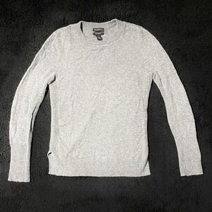 Halogen Women's XS‎ 100% Cashmere Gray Long Sleeve Crew Neck Sweater